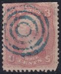 Obrázek k výrobku 50746 - 1861, USA, 0017WVIIx, Výplatní známka: Prezidenti a politikové - Andrew Jackson ⊙