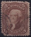Obrázek k výrobku 50755 - 1861, USA, 0018IIxd, Výplatní známka: Prezidenti a politikové - George Washington ⊙