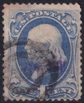 Obrázek k výrobku 50758 - 1863, USA, 0036Ixb, Výplatní známka: Prezidenti a politici - Benjamin Franklin ⊙