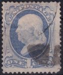 Obrázek k výrobku 50762 - 1863, USA, 0036IIvb, Výplatní známka: Prezidenti a politici - Benjamin Franklin ⊙