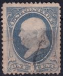 Obrázek k výrobku 50769 - 1870, USA, 0036IIIva, Výplatní známka: Prezidenti a politici - Benjamin Franklin ⊙