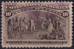 Obrázek k výrobku 50975 - 1893, USA, 0080, 400. výročí objevení Ameriky Kryštofem Kolumbem, Kolumbova světová výstava v Chicagu, IL: Kolumbus má znovu přízeň španělského královského páru ⊙