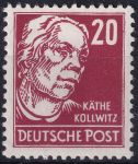 Obrázek k výrobku 51409 - 1952, NDR, 0327vXII, Výplatní známka: Osobnosti politiky, umění a vědy - Käthe Kollwitzová, grafička a malířka ✶✶ 