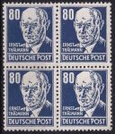 Obrázek k výrobku 51418 - 1952, NDR, 0339vaXI, Výplatní známka: Osobnosti politiky, umění a vědy - Ernst Thallmann, politik ✶✶