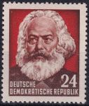 Obrázek k výrobku 51427 - 1953, NDR, 0346YI, 70. výročí úmrtí Karla Marxe: Kreml, Moskva ✶