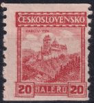 Obrázek k výrobku 51476 - 1928, ČSR I, 0216AVV, Výplatní známka: Hrady, krajiny, měst - Karlštejn ✶✶