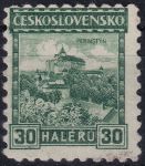 Obrázek k výrobku 51484 - 1927, ČSR I, 0217DČ, Výplatní známka: Hrady, krajiny, měst - Pernštejn ✶✶ P D