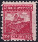 Obrázek k výrobku 51502 - 1929, ČSR I, 0220, Výplatní známka: Hrady, krajiny, měst - Karlštejn ✶✶