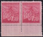 Obrázek k výrobku 51531 - 1945, ČSR II, 0378VV, Výplatní známka: Lipová ratolest ✶✶ ⊟ o D