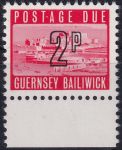 Obrázek k výrobku 51605 - 1971, Guernsey, DL10, Doplatní známka: Zámek Cornet ✶✶ 