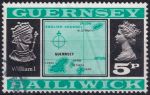 Obrázek k výrobku 51657 - 1969, Guernsey, 0018I, Výplatní známka: Pohledy a znaky - Mapa, Vilém Dobyvatel ⊙