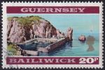 Obrázek k výrobku 51660 - 1971, Guernsey, 0052, Výplatní známka: Pohledy a znaky - Přístav Sark ⊙