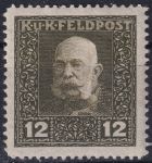 Obrázek k výrobku 51666 - 1915/1917, Rakousko-uherská polní pošta (Všeobecné vydání), 28A, Výplatní známka: Císař František Josef I. ✶