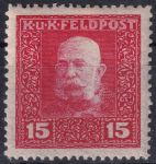 Obrázek k výrobku 51667 - 1915/1917, Rakousko-uherská polní pošta (Všeobecné vydání), 29A, Výplatní známka: Císař František Josef I. ✶