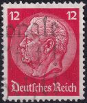 Obrázek k výrobku 52137 - 1933, Deutsches Reich, 0487, Výplatní známka: Paul von Hindenburg v medailonu (II) - Paul von Hindenburg (1847-1934), 2. říšský prezident ⊙