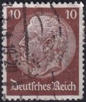 Obrázek k výrobku 52143 - 1933, Deutsches Reich, 0486, Výplatní známka: Paul von Hindenburg v medailonu (II) - Paul von Hindenburg (1847-1934), 2. říšský prezident ⊙