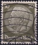 Obrázek k výrobku 52153 - 1933, Deutsches Reich, 0490, Výplatní známka: Paul von Hindenburg v medailonu (II) - Paul von Hindenburg (1847-1934), 2. říšský prezident ⊙ 