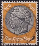 Obrázek k výrobku 52159 - 1933, Deutsches Reich, 0494, Výplatní známka: Paul von Hindenburg v medailonu (II) - Paul von Hindenburg (1847-1934), 2. říšský prezident ⊙ 