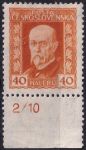 Obrázek k výrobku 52417 - 1925, ČSR I, 0187AP3, Výplatní známka: 75. narozeniny T. G. Masaryka (neotypie) ✶