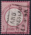 Obrázek k výrobku 52454 - 1872, Německá říše, 018, Výplatní známka: Orel s velkým štítem na hrudi (a korunou se stuhou) ⊙ 
