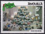 Obrázek k výrobku 52507 - 1981, Anguilla, 0453, Vánoce: Scény \"The Night before Christmas\" Walta Disneye: Santa Klaus přichází komínem ✶✶