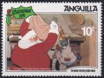Obrázek k výrobku 52509 - 1981, Anguilla, 0455, Vánoce: Scény \"The Night before Christmas\" Walta Disneye: Santa Klaus se stromečkem ✶✶