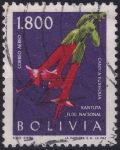 Obrázek k výrobku 52545 - 1962, Bolívie, 0677, Letecká známka: Květy - Cantus bicolor ⊙