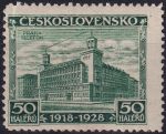 Obrázek k výrobku 52614 - 1928, ČSR I, 0235VV, 10. výročí vzniku ČSR (Jubilejní): Praha - Telefon ✶✶