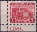 Obrázek k výrobku 52634 - 1928, ČSR I, 0235DČ, 10. výročí vzniku ČSR (Jubilejní): Praha - Telefon ✶✶ ⊟ L D