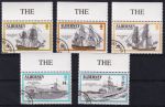 Obrázek k výrobku 52697 - 1990, Guernsey-Alderney, 0043/0047, Válečné lodě anglické flotily se jménem \"Alderney\" ✶✶
