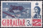 Obrázek k výrobku 52726 - 1960, Gibraltar, 0153, Výplatní známka: Skála na Gibraltaru v měsíčním svitu ✶✶