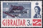 Obrázek k výrobku 52736 - 1960, Gibraltar, 0153, Výplatní známka: Skála na Gibraltaru v měsíčním svitu ✶✶