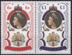 Obrázek k výrobku 52754 - 1977, Gibraltar, 0346/0347A, 25 let vlády královny Alžběty II. ✶✶