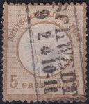 Obrázek k výrobku 52805 - 1872, Německá říše, 022, Výplatní známka: Orel s velkým štítem na hrudi (a korunou se stuhou) ⊙ 