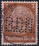 Obrázek k výrobku 53124 - 1934, Deutsches Reich, 0513X, Výplatní známka: Paul von Hindenburg v medailonu (III) - Paul von Hindenburg (1847-1934), 2. říšský prezident ⊙
