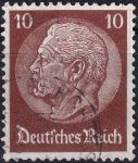 Obrázek k výrobku 53167 - 1934, Deutsches Reich, 0518X, Výplatní známka: Paul von Hindenburg v medailonu (III) - Paul von Hindenburg (1847-1934), 2. říšský prezident ⊙