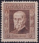 Obrázek k výrobku 53353 - 1925, ČSR I, 0191BP7, Výplatní známka: 75. narozeniny T. G. Masaryka (rytina) ✶