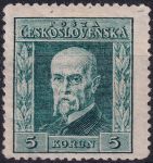 Obrázek k výrobku 53354 - 1925, ČSR I, 0192BP5, Výplatní známka: 75. narozeniny T. G. Masaryka (rytina) ✶