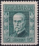 Obrázek k výrobku 53357 - 1925, ČSR I, 0193BP6, Výplatní známka: 75. narozeniny T. G. Masaryka (rytina) ✶