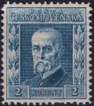 Obrázek k výrobku 53358 - 1925, ČSR I, 0193BP3, Výplatní známka: 75. narozeniny T. G. Masaryka (rytina) ✶