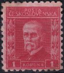 Obrázek k výrobku 53362 - 1925, ČSR I, 0199xP7, Výplatní známka: 75. narozeniny T. G. Masaryka (rytina) ✶ o L