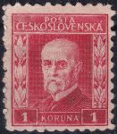 Obrázek k výrobku 53364 - 1926, ČSR I, 0201, Výplatní známka: 75. narozeniny T. G. Masaryka (rytina) ✶