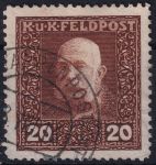 Obrázek k výrobku 53409 - 1915/1917, Rakousko-uherská polní pošta (Všeobecné vydání), 30A, Výplatní známka: Císař František Josef I. ⊙