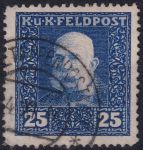 Obrázek k výrobku 53415 - 1915/1917, Rakousko-uherská polní pošta (Všeobecné vydání), 32A, Výplatní známka: Císař František Josef I. ⊙