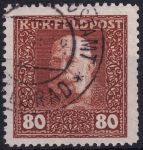 Obrázek k výrobku 53431 - 1915/1917, Rakousko-uherská polní pošta (Všeobecné vydání), 39A, Výplatní známka: Císař František Josef I. ⊙