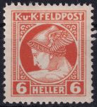 Obrázek k výrobku 53440 - 1916, Rakousko-uherská polní pošta (Všeobecné vydání), 49A, Novinová známka: Hlava Merkura ✶