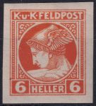 Obrázek k výrobku 53442 - 1916, Rakousko-uherská polní pošta (Všeobecné vydání), 50A, Novinová známka: Hlava Merkura ✶