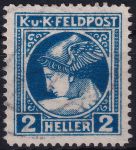 Obrázek k výrobku 53445 - 1916, Rakousko-uherská polní pošta (Všeobecné vydání), 49A, Novinová známka: Hlava Merkura ⊙