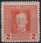 Obrázek k výrobku 53467 - 1917/1918, Rakousko-uherská polní pošta (Všeobecné vydání), 53A, Výplatní známka: Císař Karel I. ✶✶