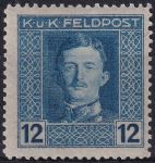 Obrázek k výrobku 53476 - 1917/1918, Rakousko-uherská polní pošta (Všeobecné vydání), 58A, Výplatní známka: Císař Karel I. ✶